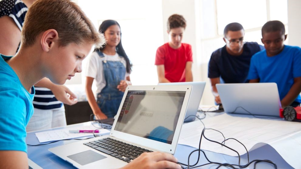 Boy on laptop